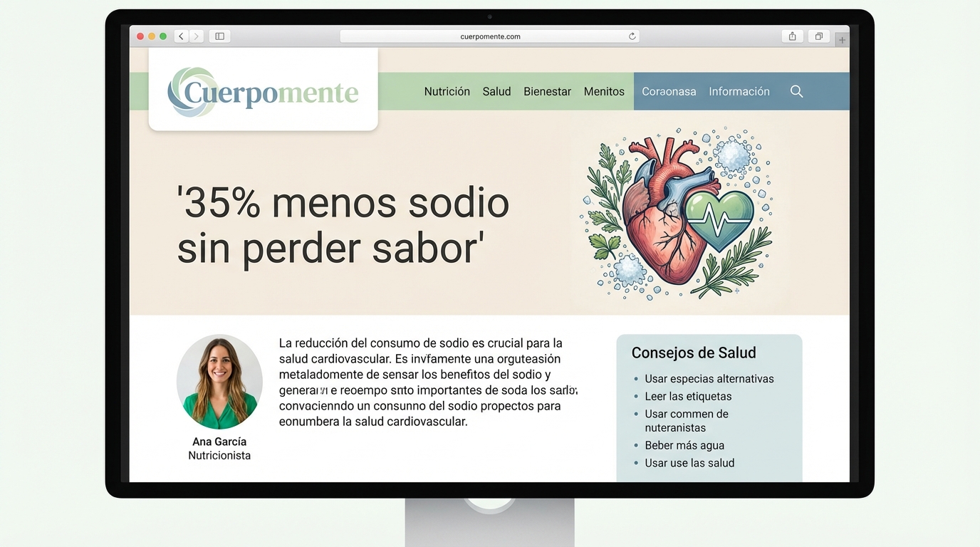 35% menos sodio sin perder sabor: La alternativa saludable