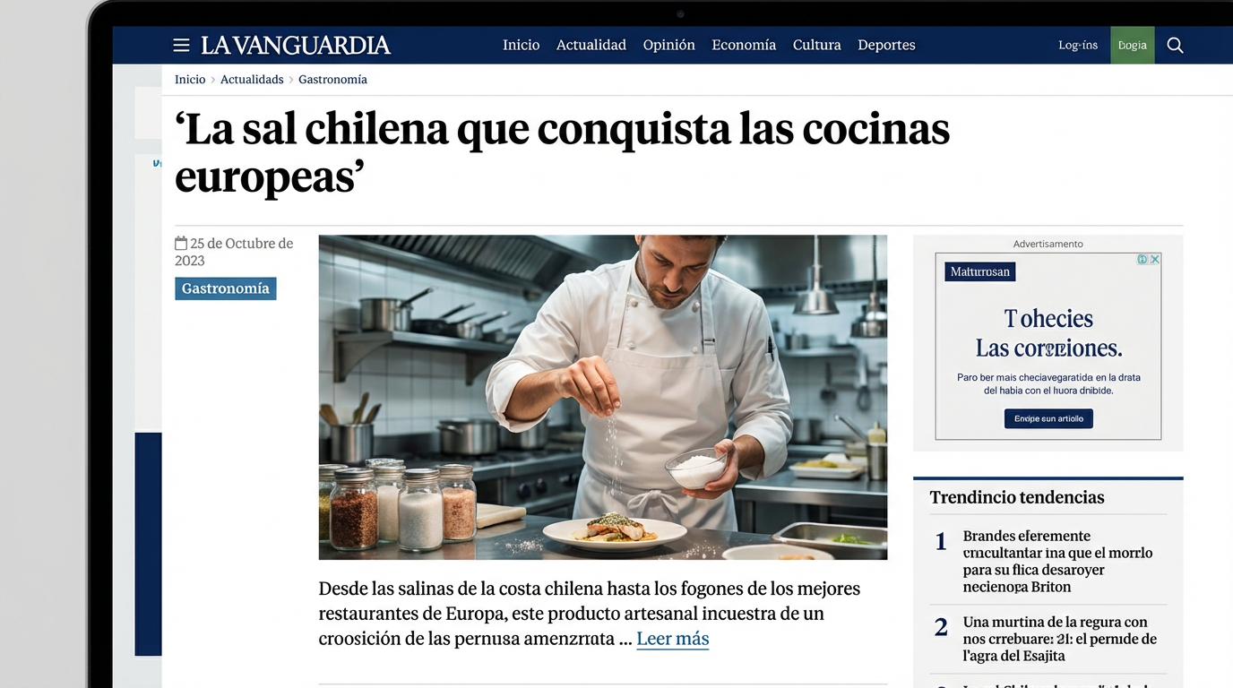 La sal chilena que conquista las cocinas europeas